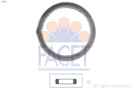 Прокладання термостату Hyundai i10, Getz/KIA Picanto (7.9608) Facet FACET 79608