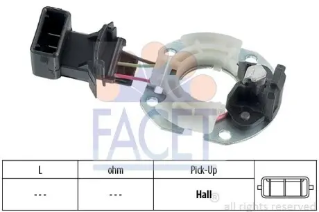 Датчик положення колінчатого валу Seat Alhambra 2.0 i (96-10) Facet FACET 8.2723
