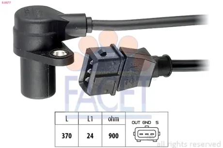 Датчик положення колінвала Ford Galaxy / VW Sharan/T4 2.8 i 95-> FACET 9.0077