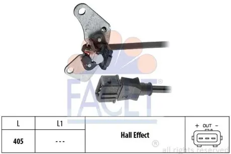 Датчик обертів коленвала Fiat Multipla 1.6 (00-10) Facet FACET 9.0213