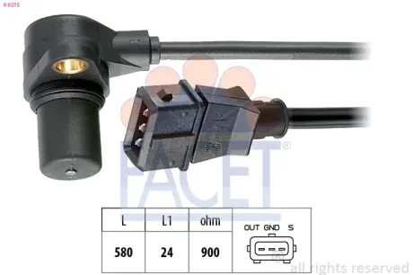 Датчик колінвала Audi A4/VW PASSAT 2.8 96-02 FACET 9.0215