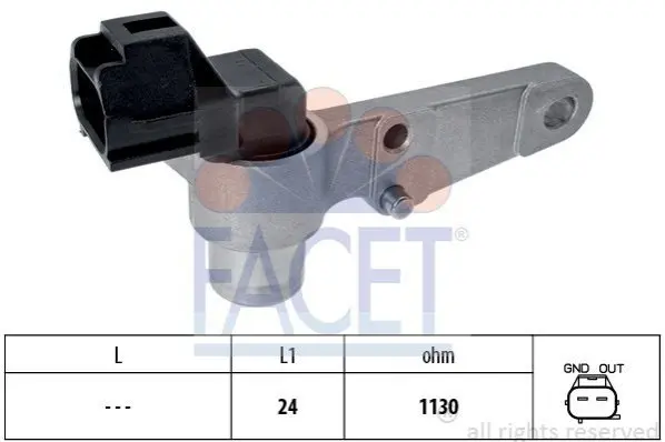 Датчик обертів коленвала Toyota Camry 2.2 (sxv20_) (96-01) Facet FACET 9.0264 (фото 1)