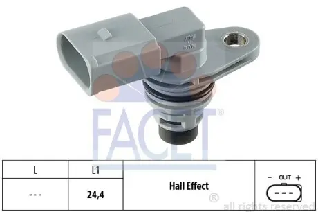 Датчик розподілвалу Audi /Seat/Skoda FABIA, OCTAVIA 1.0-3.6, 95- FACET 9.0368