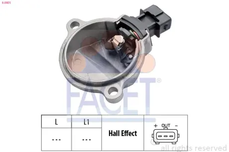 Датчик розподілвалу Audi 100/80/A4/A6 2.6-2.8 90-01 FACET 9.0401