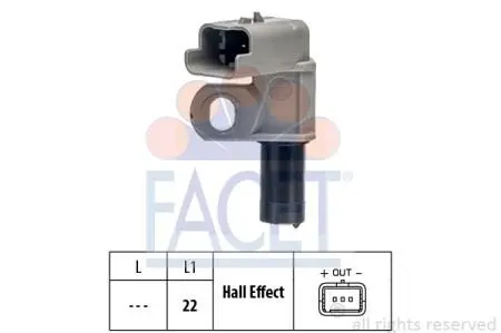 Датчик обертів коленвала Citroen C1 1.0 (05-) Facet FACET 9.0461