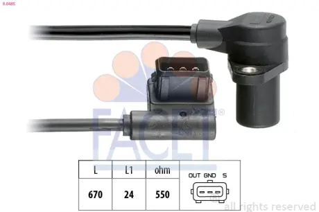 Датчик обертів коленвала Bmw 3 touring 325 i (87-93) Facet FACET 9.0485