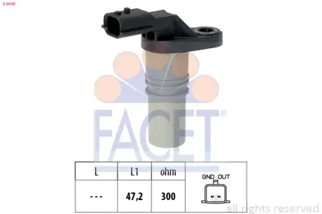 Датчик частоти обертання FACET 9.0646