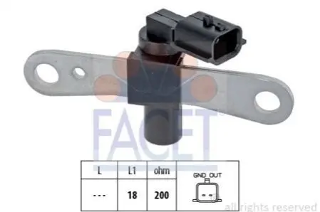 Датчик обертів коленвала MEGANE III/ Dacia LOGAN 1.6/1.6ALK/1.6LPG 06- Facet FACET 9.0658 (фото 1)