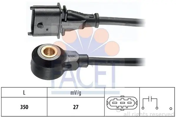 Датчик детонації Opel Vectra C 2.2 (03-) Facet FACET 9.3074 (фото 1)