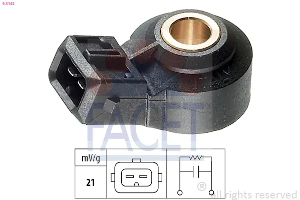 Датчик детонації Duster (15-)/Megane IV (15-) 1.6 16V Facet FACET 93143 (фото 1)