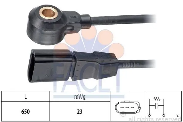 Датчик детонації Audi A6 3.0 (04-06) Facet FACET 9.3162 (фото 1)