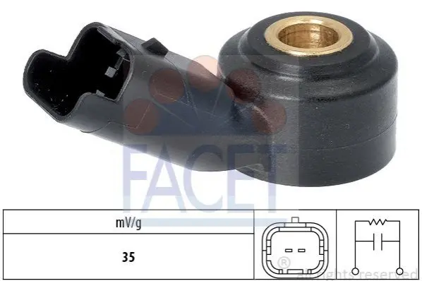Датчик детонації Citroen Ds3 1.6 (12-15) Facet FACET 9.3165 (фото 1)
