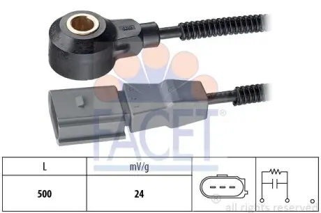 Датчик детонації Audi A5 3.0 tfsi quattro (11-17) Facet FACET 9.3180