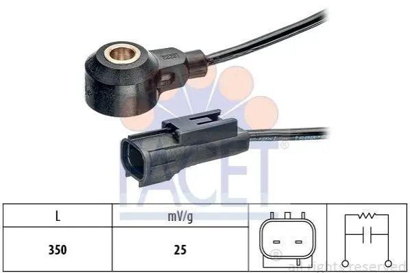 Датчик детонації Opel Agila 1.2 (08-) Facet FACET 9.3222 (фото 1)