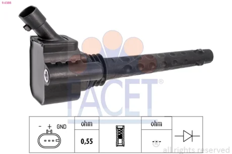 Котушка запалення FACET 9.6388