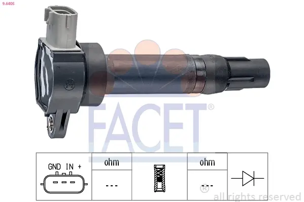 Котушка запалення Mitsubishi Colt vi 1.1 (04-12) Facet FACET 9.6405 (фото 1)