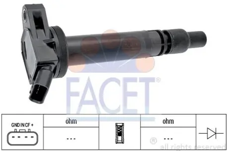 Котушка запалення Toyota Verso s 1.33 (nsp120_) (10-16) Facet FACET 9.6437