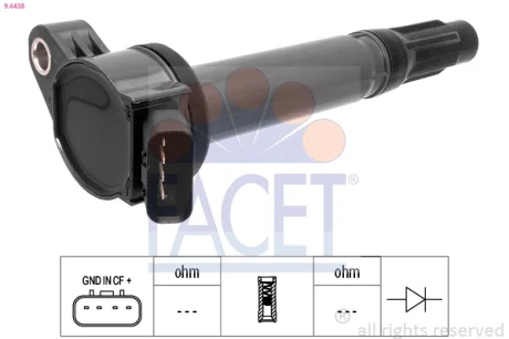 Котушка запалення FACET 9.6438