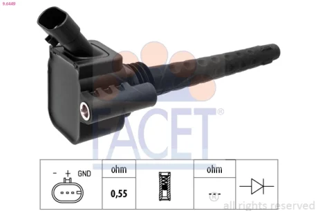 Котушка запалення FACET 9.6449