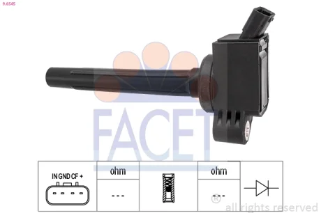 Котушка запалення FACET 9.6545