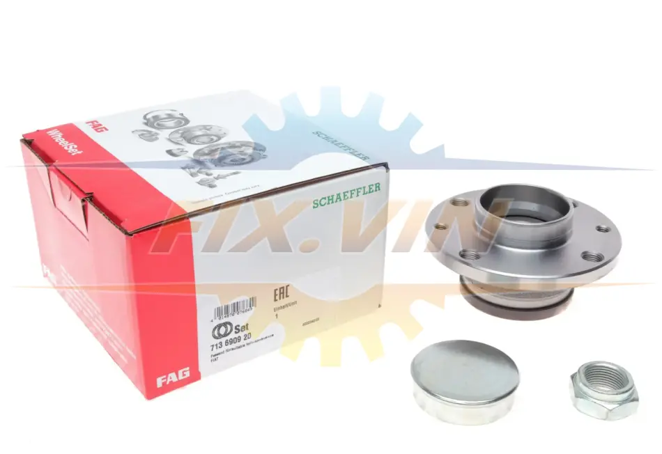 Підшипник маточини (задньої) Fiat Stilo 03-08 FAG 713 6909 20 (фото 1)