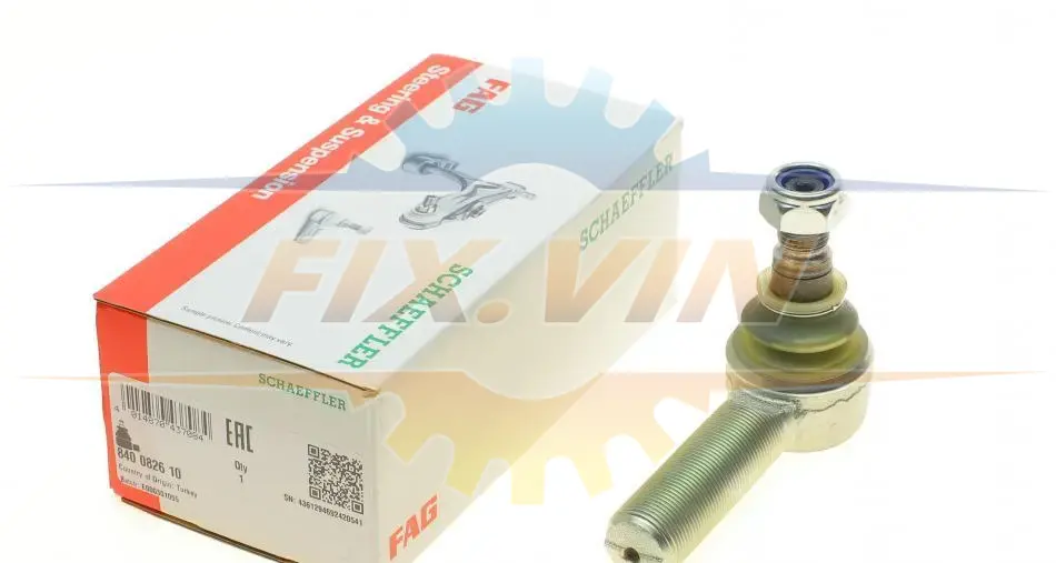 Наконечник тяги рульової Daf 75-95/Iveco/MAN 00- (з лівою різьбою) FAG 840 0826 10 (фото 1)