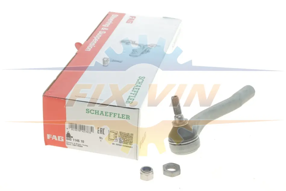 Наконечник тяги рульової (L) Renault Clio/Captur/Zoe 12- FAG 840 1146 10 (фото 1)
