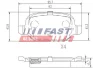 Колодки Гальмівні FIAT Panda 03- зад Без Датчика 1.4 FAST FT29162 (фото 1)