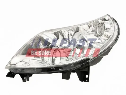 Фара левая электр. регулир. Citroen Jumper/ Fiat Ducato/Peugeot Boxer (06-14) H7+H1 S.TYP 8-PIN Fast FAST FT85768 (фото 1)