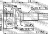 Шрус зовнішній 23x58x26 FEBEST 0110ZZE120A48 (фото 3)