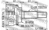 Шрус зовнішній 23x58x26 FEBEST 0110ZZE120A48 (фото 3)