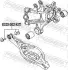 Болт з ексцентриком (рем-кт) Mazda 6 02-18 FEBEST 0529-002-KIT (фото 2)