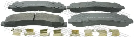 Колодки тормозные передние комплект FEBEST 2101-F150V2F