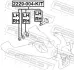 Болт з ексцентриком ремкомплект FEBEST 2229004KIT (фото 2)