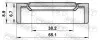 САЛЬНИК OPEL ZAFIRA 38.2X65.1X6.7X8.9 (вир-во) FEBEST 95GCW-40650709R (фото 2)
