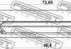 Сальник приводу NISSAN, INFINITI 48.4X72.65X10.6X18.15 FEBEST 95HBY-50731118L (фото 3)