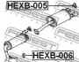 Кронштейн глушника FEBEST HEXB-006 (фото 3)