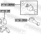 Подушка двигуна (передня) Hyundai Getz 1.1-1.6 02-10 FEBEST HYM-GE (фото 2)