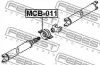 Подшипник подвесной карданного вала MITSUBISHI FEBEST MCB-011 (фото 3)