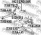 Сайлентблок рычага TOYOTA AVENSIS 08- задн. мост FEBEST TAB-495 (фото 3)