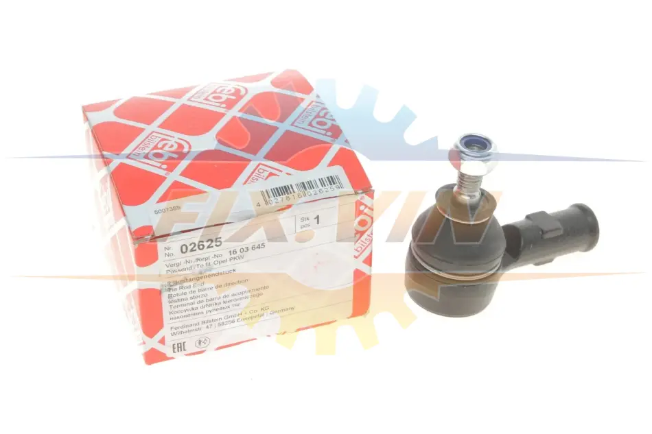 Накінечник рульової тяги OPEL/SMART Corsa/CoMERCEDESo/Tigra/Fortwo(451) "F "94>> FEBI BILSTEIN 02625 (фото 1)