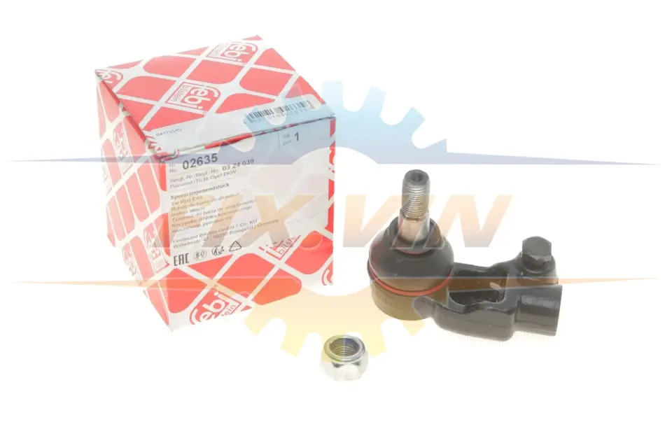 Накінечник рульової тяги DAEWOO/OPEL Lanos/Nexia/Kadett E "FL "95>> (*_) FEBI BILSTEIN 02635 (фото 1)