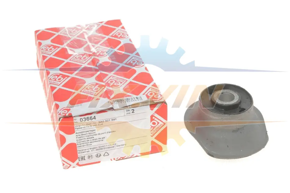 Сайлентблок балки VW PASSAT (88-) задн. вісь (Вир-во Febi) FEBI BILSTEIN 03664 (фото 1)