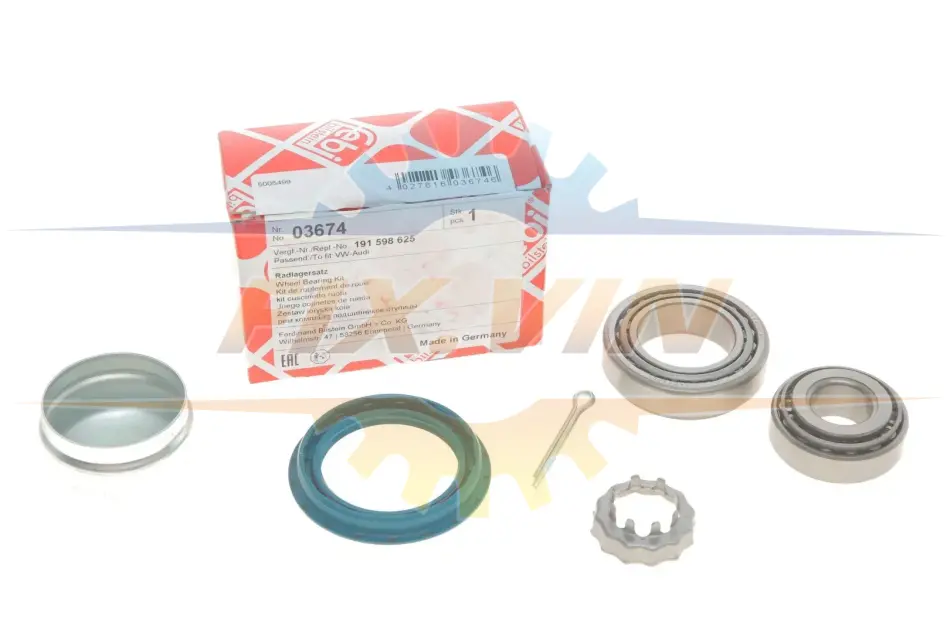 Підшипник маточини колеса AUDI, SEAT, VW задн. міст (Вир-во FEBI) FEBI BILSTEIN 03674 (фото 1)