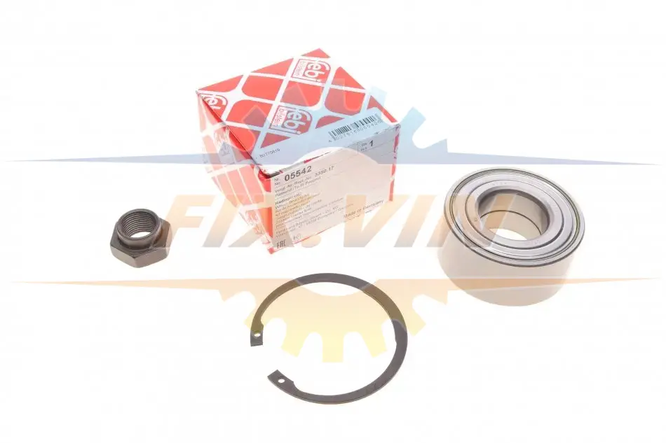 Підшипник маточини (передньої) Peugeot 106 91-04/205 87-98 (35x72x33)(к-кт) FEBI BILSTEIN 05542 (фото 1)