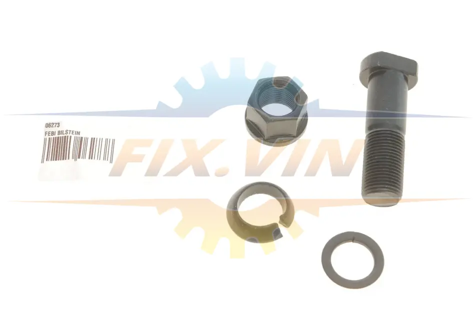 Болт колеса (з круглою головкою)+гайка+шайби FEBI BILSTEIN 06273 (фото 1)