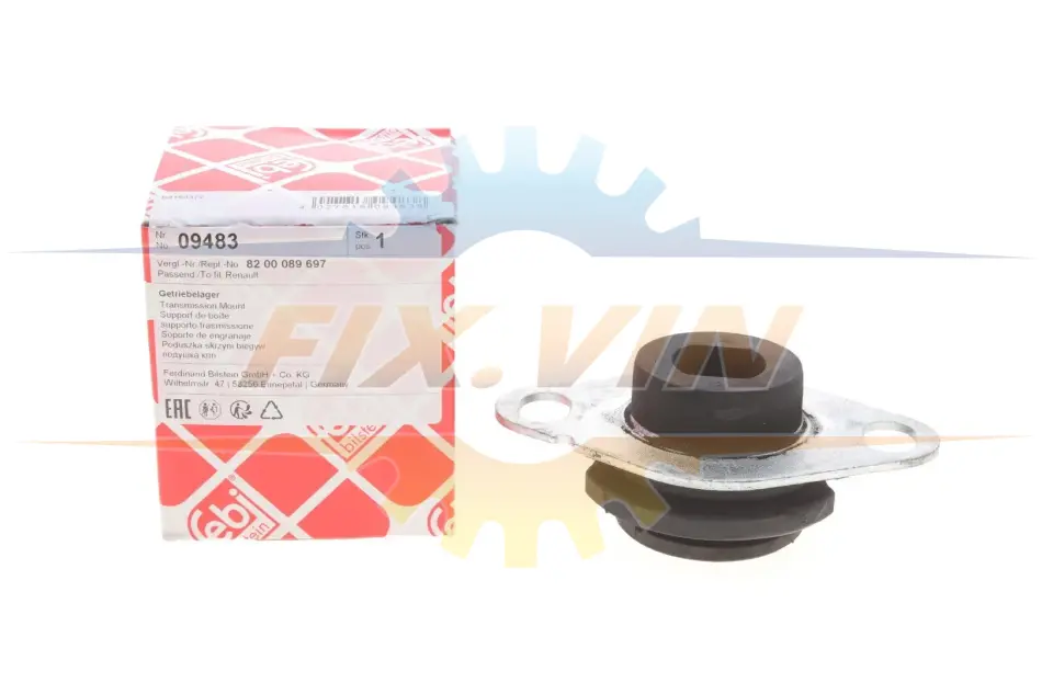 Подушка двигуна RENAULT Clio/Kangoo/Megane/Scenic/11/19/21 "83-"09 FEBI BILSTEIN 09483 (фото 1)