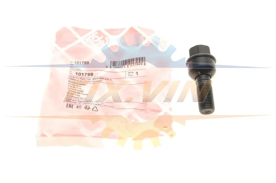 Болт колеса Porsche Cayman 05-13/Panamera 09-16/Cayenne 10- (M14x1.5mm) FEBI BILSTEIN 101799 (фото 1)