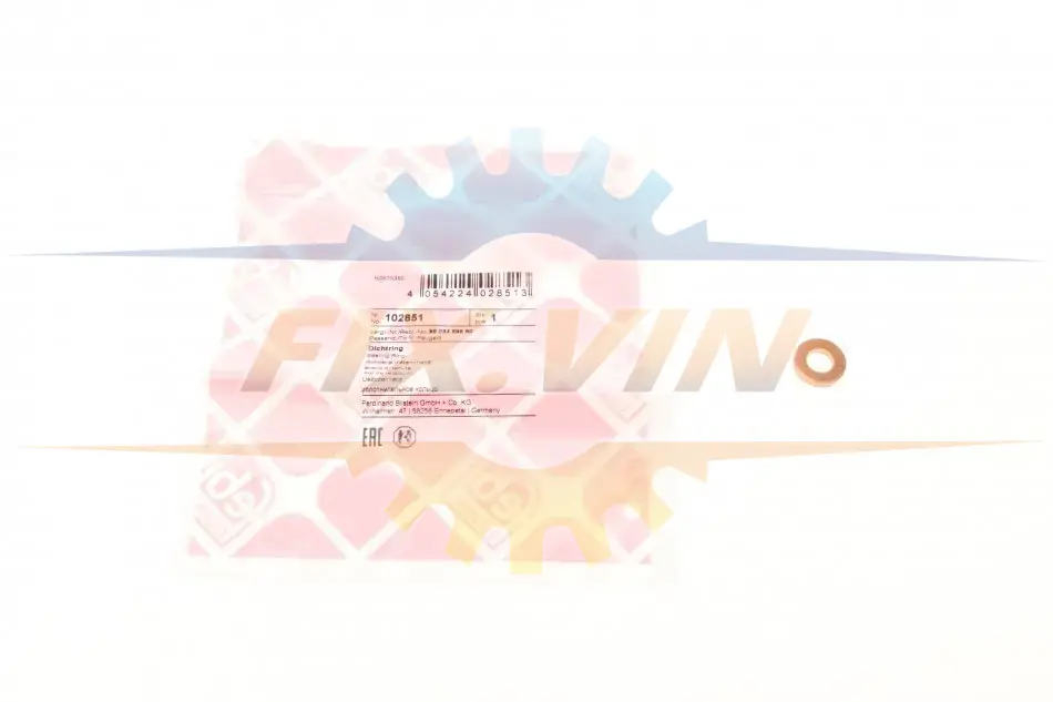 Шайба під форсунку CITROEN/PEUGEOT FEBI BILSTEIN 102851 (фото 1)