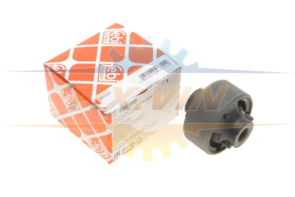 Сайлентблок рычага NISSAN JUKE, X-TRAIL, RENAULT KOLEOS 07- перед. мост низ (Пр-во FEBI) FEBI BILSTEIN 106355 (фото 1)